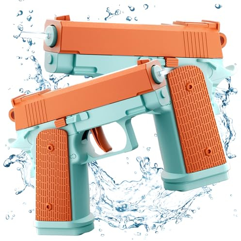 Wasserpistole für Kinder,2 Stück Spritzpistole Wasser,Mini Wasserpistolen,Wasserpistole Spielzeug für Kinder,Wasserspritzpistole Spielzeug,für Sport,Pools,Strände und Wasserschlachten im Freien