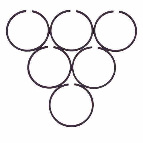 JOVERI Anillo de pistón de 42 mm x 1,2 mm for Motosierra Husqvarna 345, for desbrozadora STIHL 025 028 FS450 FR450 FT/FC/HL/HT/SP/KM-451, Lote de 6 Unidades Anillos de pistón de Motor