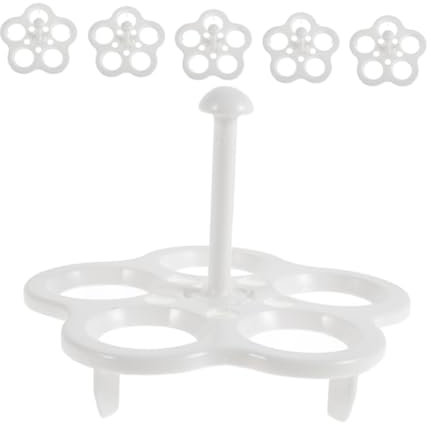 Operitacx 6pièces Support Œufs Rond Inoxydable Résistant Haute Température Pour Cuisson Vapeur Compact Et Portable Pour Autocuiseur Accessoire Polyvalent Cuisson Œufs