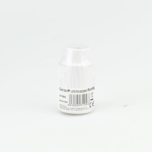 glowster Douille E14 lisse de couleur blanche, design moderne, compatible avec les ampoules E14, idéale pour la décoration intérieure