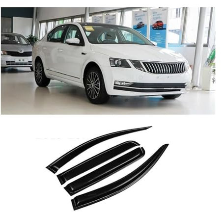 SASFZ Regenabweiser Für Skoda Für Octavia 2015 2016 2017 2018 2019 Auto Fenster Sonnenblende Regen Schild Auto Windabweiser