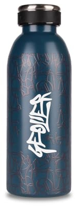 Colourbook - Borraccia Termica in Acciaio Inox, Bottiglia Thermos, Priva di BPA, 500ml, Petrolio