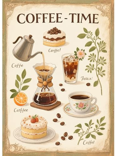 JICFDAO 5D diamantmålning kaffe 30 x 40 cm måla efter siffror kaffe bilder diamant målning bilder bok broderibilder vuxna diamant målningsset mosaik hantverk väggdekoration för kaféer och
