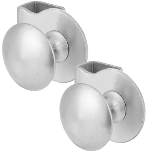 ORFOFE 2 Stück Glas Türgriffe Edelstahl Gebürstet Glas Türklemme für Küchen Badschränke Vitrinen und Bücherregale Komfortabler Griff für Schiebetüren und Glastüren