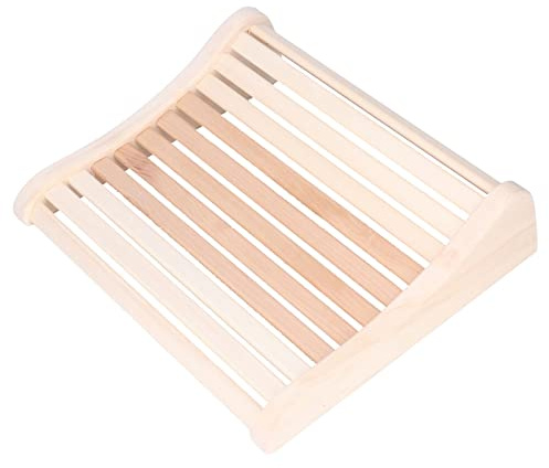 Haofy Cuscino per Sauna, Poggiatesta per Collo in Legno per Un'Esperienza di Sauna Confortevole, Design Ergonomico, Ideale per Gli Amanti della, 4,3 X 14,6 X 13,2 Pollici
