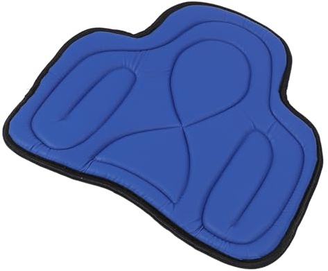 KIMISS Stoßdämpfende Sattelunterlage – Verdicktes PU-Leder-Design für Komfortables Reiten (Blue)