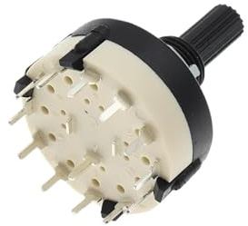 RS26 1 Pole Position 12 Selectable Band Rotary Selector Switch Single Deck Rotary Band Selector(4 Pole 3,2PCS)