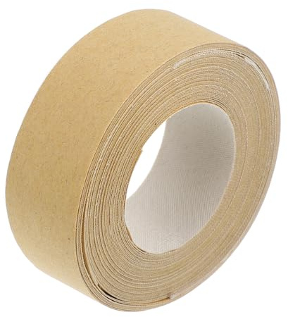 HYTROVE Bande de Chant Autocollante Rouleau de 5 Mètres en Tissu Beige pour Abat-jour Légère et Élégante, pour Projets DIY et Artisanat D'emballage de Lampes