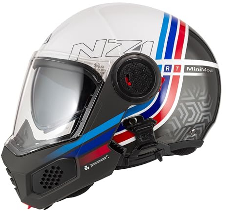 NZI MINIMOD Duo Casco Modular ultracompacto para Motocicleta