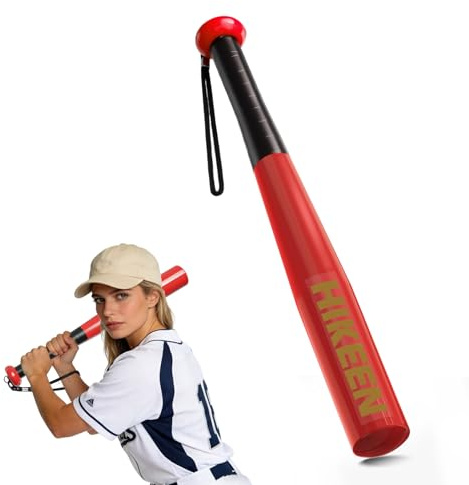 BOOSTEADY Mazza da Baseball in Acciaio Robusto con Impugnatura Antiscivolo e Laccio Paracord, 43 cm, Compatta e Portatile