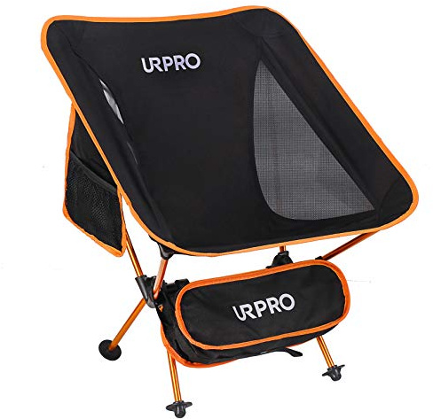 URPRO Camping Outdoor Chair Ultralight Portable Folding Include Carry Bag Heavy Duty 145 kgs Capacity Collapsible Beach Picnic