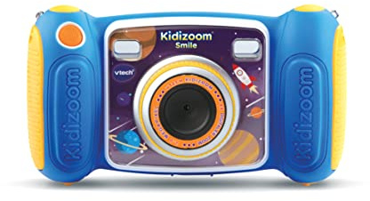 VTech – Kidizoom Smile Blau Kamera für Kinder, ab 3 Jahren – Version FR