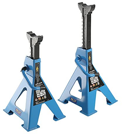 Pro-Lift-Werkzeuge Unterstellbock 6t Set Abstellböcke Wagenheber Abstützbock Höhe 403 – 608 mm KFZ PKW Unterstellböcke Rangierwagenheber Stützbock 6000 kg Bock