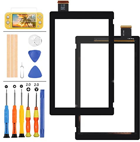 Kit de réparation d'écran de rechange pour Nintendo Switch 2017/2018/2019 avec film protecteur et outils (ne convient pas pour Switch Lite, pas pour LCD)