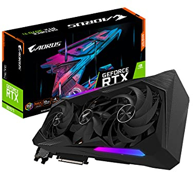 GIGABYTE Tarjeta gráfica AORUS GeForce RTX 3070 Ti Master 8G, refrigeración máxima Cubierta, 8 GB GDDR6X, GV-N307TAORUS M-8GD