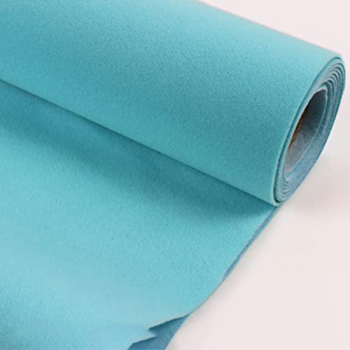 XiaoLong Hellblau Bastelfilz Selbstklebend 150cm Breit Kinder Vliesstoff Stoff Filzplatten zum Filzuntersetzer Basteln Nähen DIY Patchwork Verkauft von 1m(Size:1.5 * 15m)