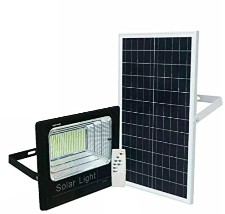 DISCORAMA FARO LED CON PANNELLO A RICARICA SOLARE, ALTA POTENZA ED ILLUMINAZIONE, FARETTO LUCE FREDDA DA ESTERNO IP66 10W 25W 40W 60W 100W 200W 300W (60)
