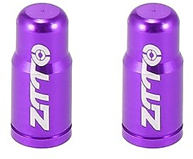 X AUTOHAUX Französische Reifenventilkappen 2St Lila Für Fahrrad | Aluminiumlegierung, 16X7Mm, 4.5Mm Innendurchmesser, Für Französische Ventile, Mountainbike, Rennrad, MTB