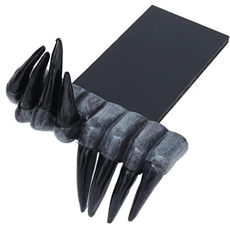 Harz Lesezeichen,Lustiges Lesezeichen Thriller Bookmarks 3D Teufelshand Lesezeichen Innovative Kunstharz Tischdekoration Ornament Kunst Handwerk Schreibwaren für Schüler, Lehrer