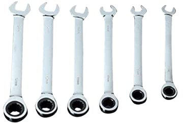 Hemobllo 6pcs Wrench Dual Head Ratchet Spanner Tool to Mixed Combination Wrench for Automotive Repair