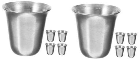 ABOOFAN 10 Pièces Calice Multi-Fonction Communions Tasse En Acier Inoxydable Tasse Religieuse Communions En Acier Pour Communions En Acier Pour Église