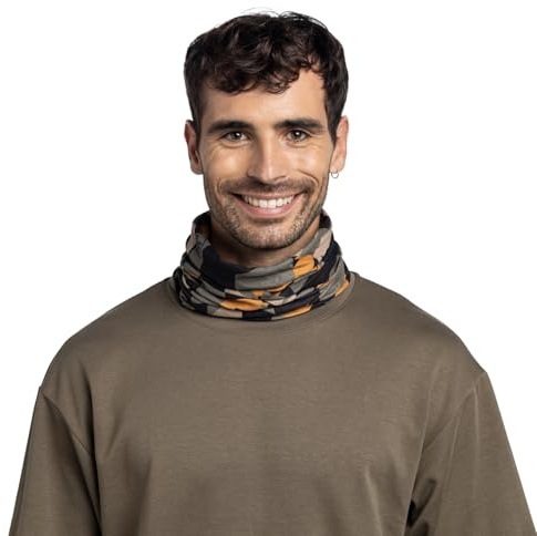 BUFF®| Schlauchschal CoolNet UV® Männlich Weiblich Erwachsene Flexibel, UPF50-Schutz, leicht, dehnbar, recyceltes Material, Sport, Sommer, Einheitsgröße, Vert Teltary Khaki