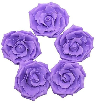 ZFISH 10 Stück 10 cm große Schaumrosen, künstliche Blumen für Hochzeit, Party, Dekoration, DIY, Brautstrauß, Scrapbooking, Basteln, künstliche Blumen, 8-F12