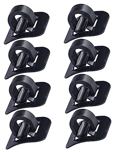 BELLIFFY Aluminiumlegierung Schaltrohrführung C-Clip Mit Klebesitz 8 Stück Fahrradgehäuse Kabelclips Für Brems- Und Schaltzüge Fahrrad Bremskabelhalter Für Mountainbike Und Rennrad