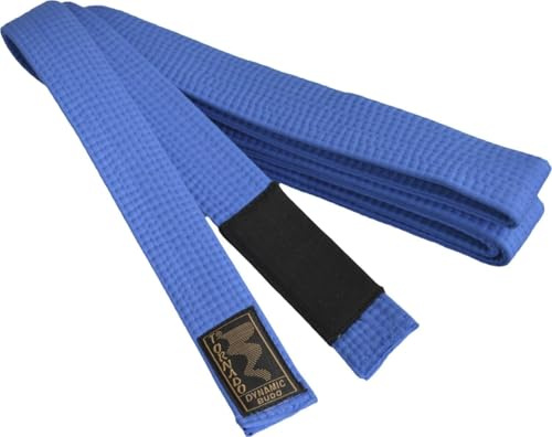 TEKKA BUDO BJJ Gürtel Brazilian Jiu Jitsu Farbgürtel mit schwarzem Balken - blau, braun, violett, weiß - 260 bis 330 cm