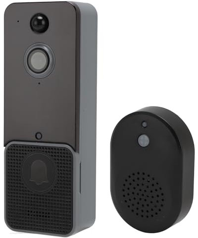 VELATEMOR 1080P Kabellose Türklingelkamera mit Gong 2,4, 5G WiFi, PIR-Bewegungserkennung, IR-Sprachwechsler, 2-Wege-Gegensprechanlage, Full-HD-Überwachungskamera für ältere Menschen und