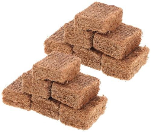 BELLIFFY Bbq Starter Blocks 10pcs Pine Wax Brown Quick Ignition