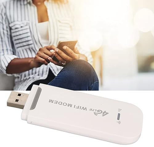 LTE Surfstick 4G Router WLAN, USB WLAN Hotspot portatile Wi-Fi con slot per scheda SIM Supporta 10 connessioni dispositivo 150 Mbit/s USB Surfstick (bianco)
