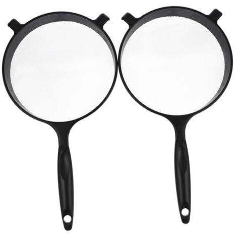 IMIKEYA 2pcs Handheld Flour Sifter Baking Flour Strainer Portable Sifter Kitchen Sieve Strainer