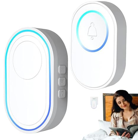 Campanilla con Sensor para Puerta,Alarma con Sensor para Hogar | Dispositivo Inalámbrico de Notificación de Entrada con Campanilla de Bienvenida para Hogar, Negocio y Tienda