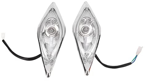 ZDETGU Fari Anteriori a LED, Fari Moto a 3 Fili con Proiettore Ad Alta Trasparenza per Quad ATV a 4 Ruote