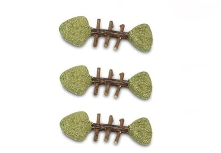 Fellefant Katzenminze Fisch 3er Set – Natürlicher Katzenspielzeug-Fisch mit Katzenminze und Matatabi, Zahnpflege & Beschäftigung – Spielzeug für Katzen & Kitten