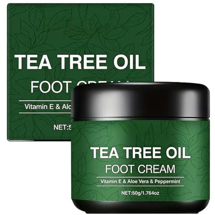 Para Pies Con De Árbol De Té, Absorción Rápida, 50 G, Humectante Para Pies, Bálsamo Nutritivo Para Reparación Del Talón, Fórmula No Grasosa, Para Mujeres, Reparación Del Talón Áspero, Sec