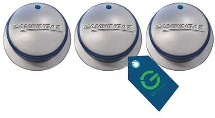 G GRIMALDI 5010004797 Kit 3 Manopole Barbecue Compatibile con Campingaz Xpert 100 Xpert 200 — Manopole Controllo Gas BBQ — Ricambio Comandi Barbecue