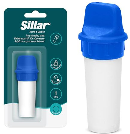 Sillar Bügeleisen Reiniger 25g | Universal Bügeleisen Reinigungsstift zur Bügeleisenpflege | Bügeleisenreinigerstift für Dampfbügeleisen und Bügeleisen z.B. für Siemens AEG Bosch Tefal Braun