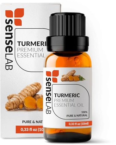 Ätherisches Kurkumaöl SenseLAB - 100% Reines, Natürliches, Für Die Therapeutische Anwendung Geeignetes Kurkuma-öl - Für Diffuser und Luftbefeuchter - Haar Und Hautpflegeöl (10 ml)