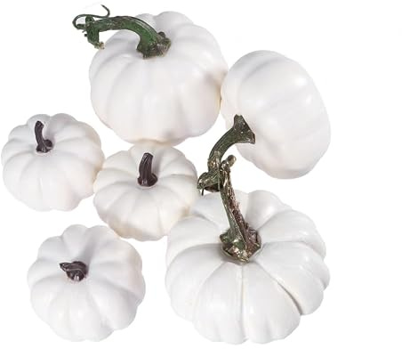 Holibanna Artificial Pumpkin Props 12Pcs Foam Diy Graffiti Craft Supplies Realistic Pumpkin Decoration for Halloween Thanksgiving Fall Autumn Party Home
