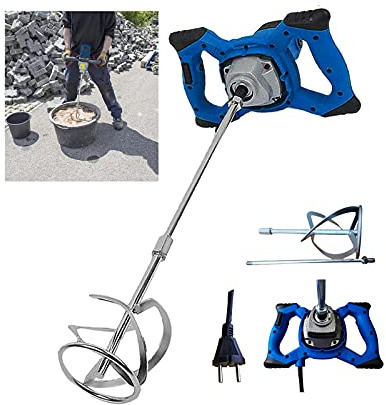 Rührwerk für Beton und Mörtel - 2600 W, 6 Stufig, max. 1500 U/min - Rührgerät, Rührwerkmischer, Mörtelrührer, Betonrührer, Handmischer, Farbrührer
