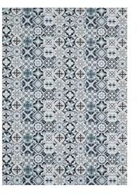 andiamo Teppich Läufer Marrakesch mit ruschhemmender Rückseite - Küchenteppich Küchenläufer Flur Läufer Teppichläufer 120 x 170 cm Grau