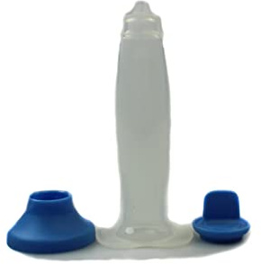 Tupperware Dekozauber Bordeauxrot-transparent Backhelfer mit Standfuß, 65 ml, 16,4 cm, elegant, Dekorationsflasche