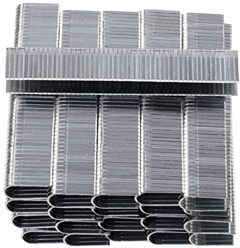 AERZETIX - C58785 - Satz von 5000 U-förmigen Heftklammern 12x6.3x1.2 mm für Tacker - zur befestigung von niederspannungskabeln - zubehör heften polstern möbeln holzarbeiten - aus stahl