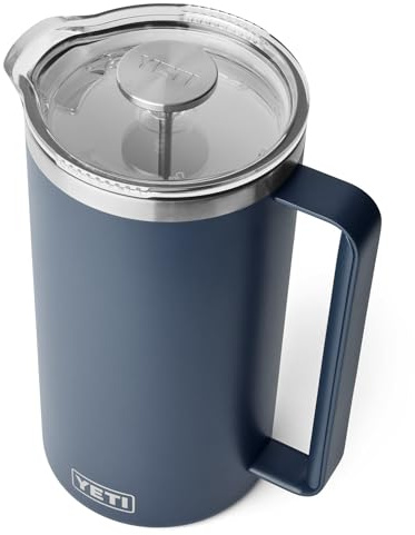 YETI Rambler French Press With DuraSip Ceramic Lining, Navy, 64 oz (1.9 l)