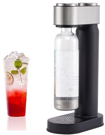 Soda Maker, Sparkling Water Maker Soda Maker Machine for Home Carbonating, Easy To Operate, with BPA free PET 1L Carbonating Bottle, Suitable for a Variety of Drinks