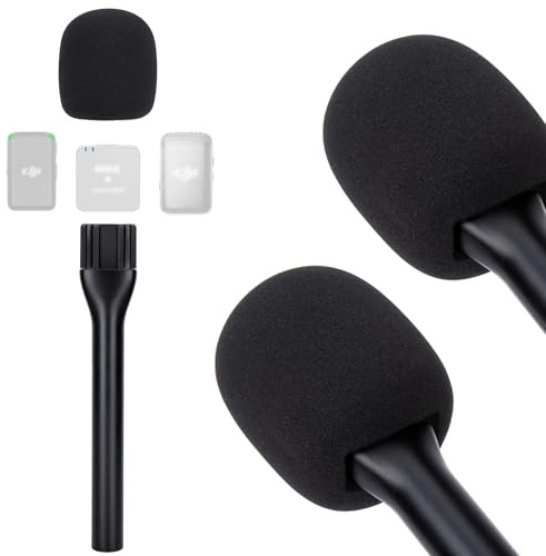SUNMON Kabelloser Mikrofonständer für Rode Wireless Mikrofon, Halterung für Rode Wireless Go 2/Rode Wireless Pro, Rode Interview Mikrofon-Adapter Handheld für Rode Wireless Go II/DJI und mehr (2