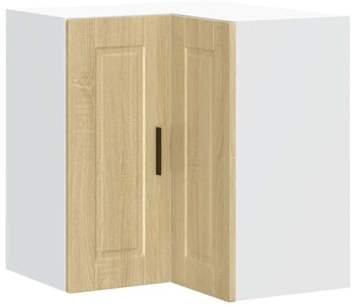 vidaXL Küchen-Eckhängeschrank Porto Sonoma-Eiche Holzwerkstoff