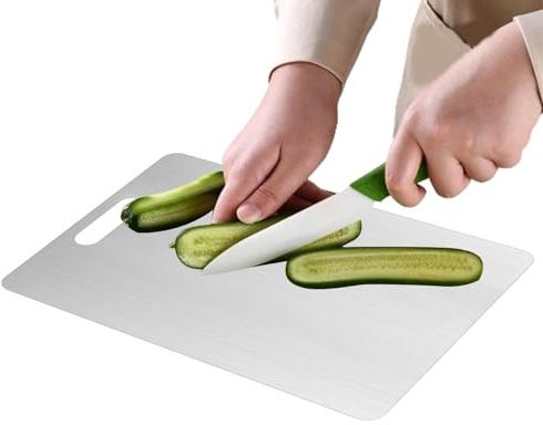 Tablas De Corte De Titanio Para Cocina | Tabla de Cocina | Base Antideslizante Gruesa De Dos Lados Para Picar Carne Y Verduras Para Cocinar En Casa O Acampar
